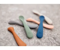 Jollein 2 Cucharas Silicona Nougat^ Baby Led Weaning