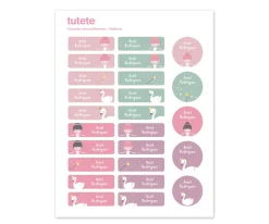 Tutete 25 Etiquetas para Ropa Bailarina