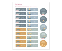 Tutete 25 Etiquetas para Ropa Croc^ Colecciones Vuelta Al Cole