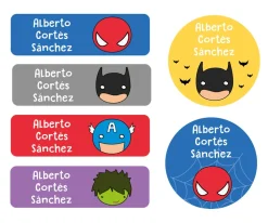 Tutete 25 Etiquetas para Ropa Héroes^ Etiquetas Personalizadas