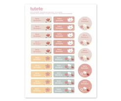 Tutete 25 Etiquetas para Ropa Little Garden