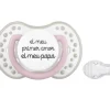 Chupetes Frases 1 Lovi gris-rosa el meu primer amor^ Chupetes Día Del Padre
