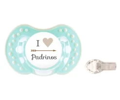 LOVI 1 I Corazón Padrinos Verde^ Chupetes Amor