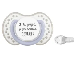 Chupetes Frases 1 Lovi Mi Papá y Yo Azul^ Chupetes Día Del Padre