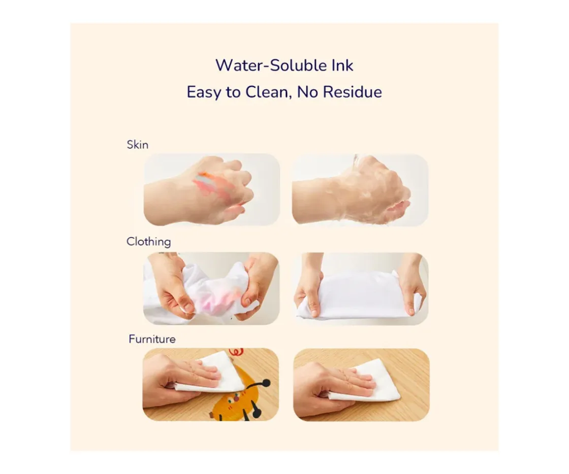 MiDeer 6 Marcadores Lavables^Niños Manualidades Para Niños