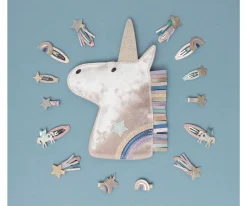 Mimi & Lula 8 Mini Pinzas de Pelo Celeste Unicorn^ Accesorios De Pelo