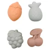 Play and store 4 Moldes de Arena Fruits con Bolsa^ Juguetes De Playa