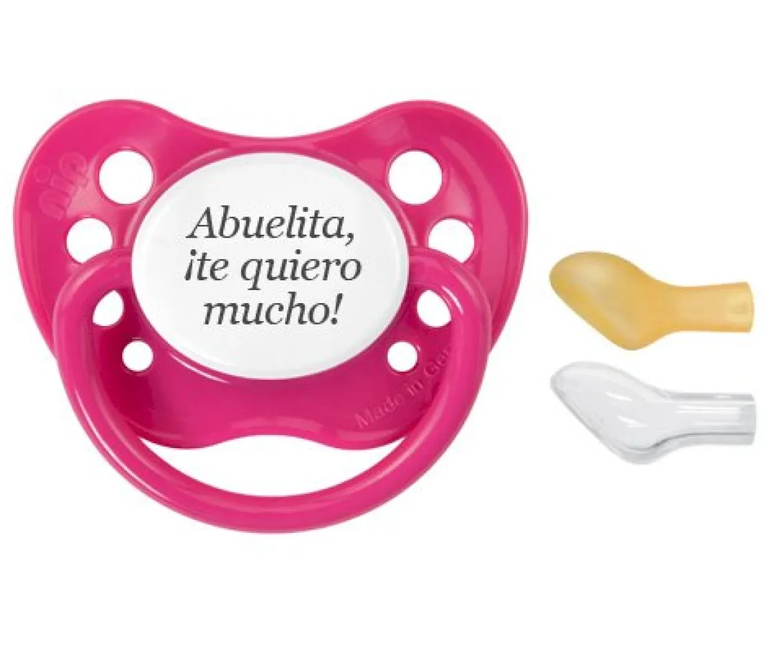 Chupetes Frases 1 Nip Excl Fucsia Abuelita +6M