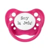 Chupetes Frases 1 Nip Fucsia Soy la Jefa +6M^ Chupetes Divertidos
