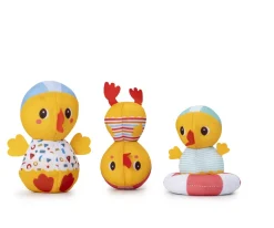 Niños Lilliputiens 3 Patitos de Baño Aprendiendo a Nadar