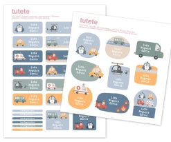 Tutete 29 Pegatinas para Objetos City Cars