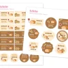 Tutete 25 Pegatinas para Objetos Gluten No^ Etiquetas Personalizadas