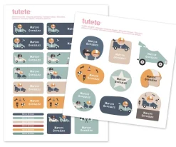 Tutete 29 Pegatinas para Objetos Speed Racers