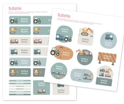 Tutete 29 Pegatinas para Objetos Trucks