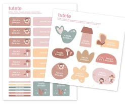 Tutete 29 Pegatinas para Objetos Wild Fairies