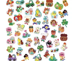 Niños Janod 50 Pegatinas Primavera Grandes