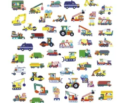 Niños Janod 50 Pegatinas Vehículos Grandes
