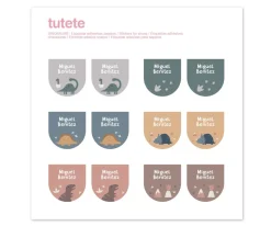 Tutete 12 Pegatinas Zapatos Dinos World