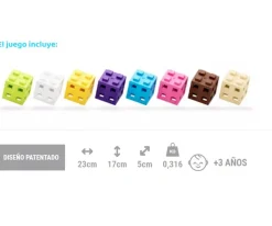 Niños Meli 50 Piezas de Construcción Classic CUBE Pink