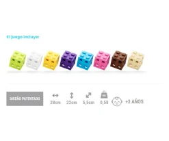 Niños Meli 100 Piezas de Construcción Classic CUBE Pink