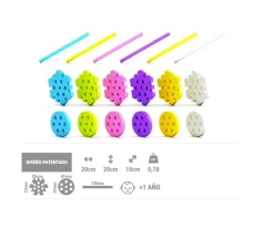 Niños Meli 60 Piezas Maxi Constructor Pink