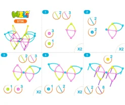 Niños Meli 150 Piezas Stik Pastel