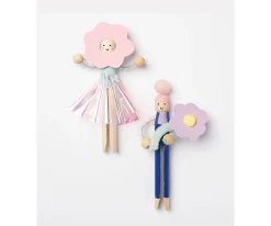 Folia 50 Pinzas de Madera Retro Natur^Niños Manualidades Para Niños