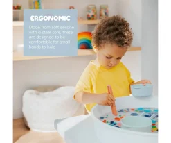 Niños Inspire My Play 3 Pinzas Silicona Coral