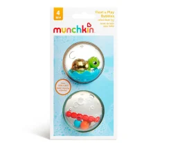 Munchkin 2 Pompas Float&Play Tortuga^Niños Juguetes De Baño