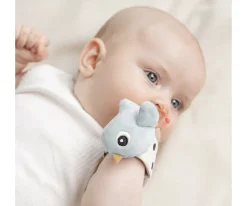 Niños Done by Deer 2 Pulseras Sonajero Happy Clouds Blue