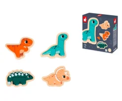 Niños Janod 4 Puzzles Evolutivos Dino