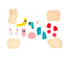 Niños Janod 4 Puzzles Evolutivos Jardín