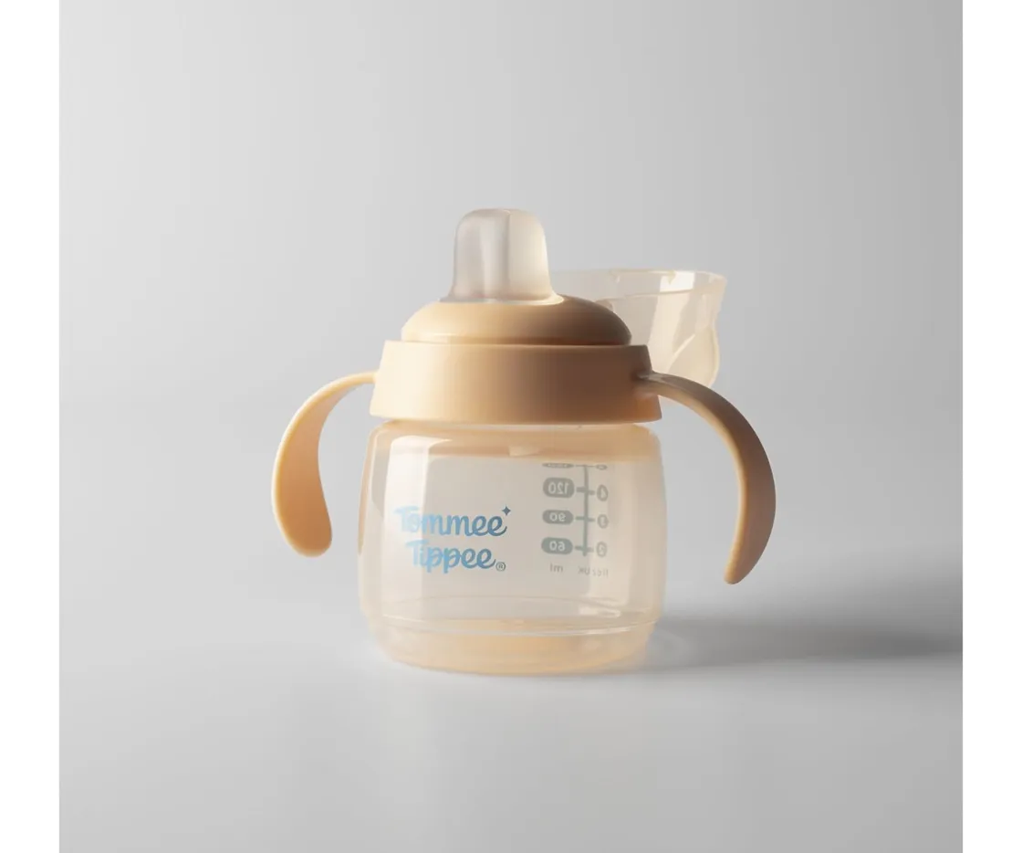 Niños Tommee tippee 2 Tazas Aprendizaje Transition Spout Verde Pastel/Naranja Pastel 150ml