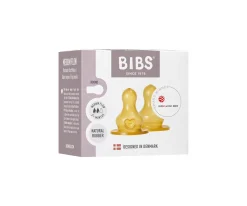 BIBS 2 Tetinas Látex Biberón Flujo Medio^ Tetinas