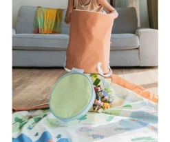 Play & Go Alfombra de Juegos + Cesta de Almacenaje Soo Zoo^Niños Organizadores De Juguetes