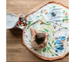 Play & Go Alfombra de Juegos + Cesta de Almacenaje Soo Zoo^Niños Organizadores De Juguetes