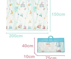 Niños Olmitos Alfombra de Juegos Reversible Circus