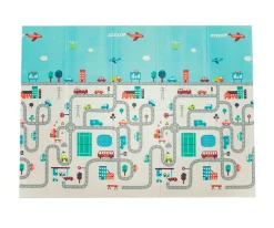 Olmitos Alfombra de Juegos Reversible Town Jungle