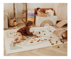 Niños Play & Go Alfombra de Juegos Tiloo Puzzle Farm