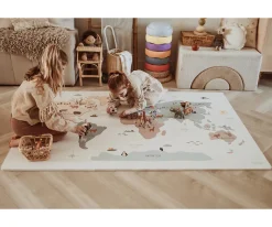 Niños Play & Go Alfombra de Juegos Tiloo Puzzle Worldmap