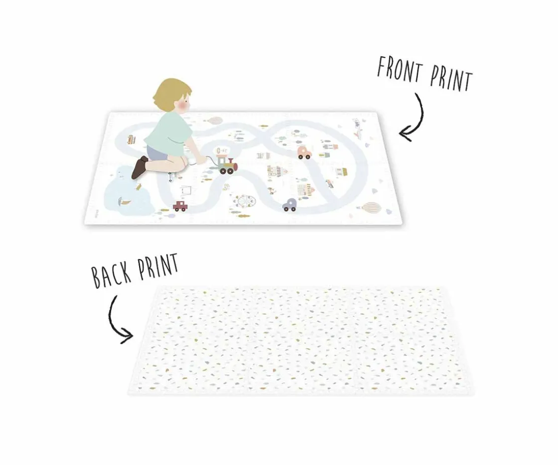 Niños Play & Go Alfombra de Juegos Tiloo Puzzle Village