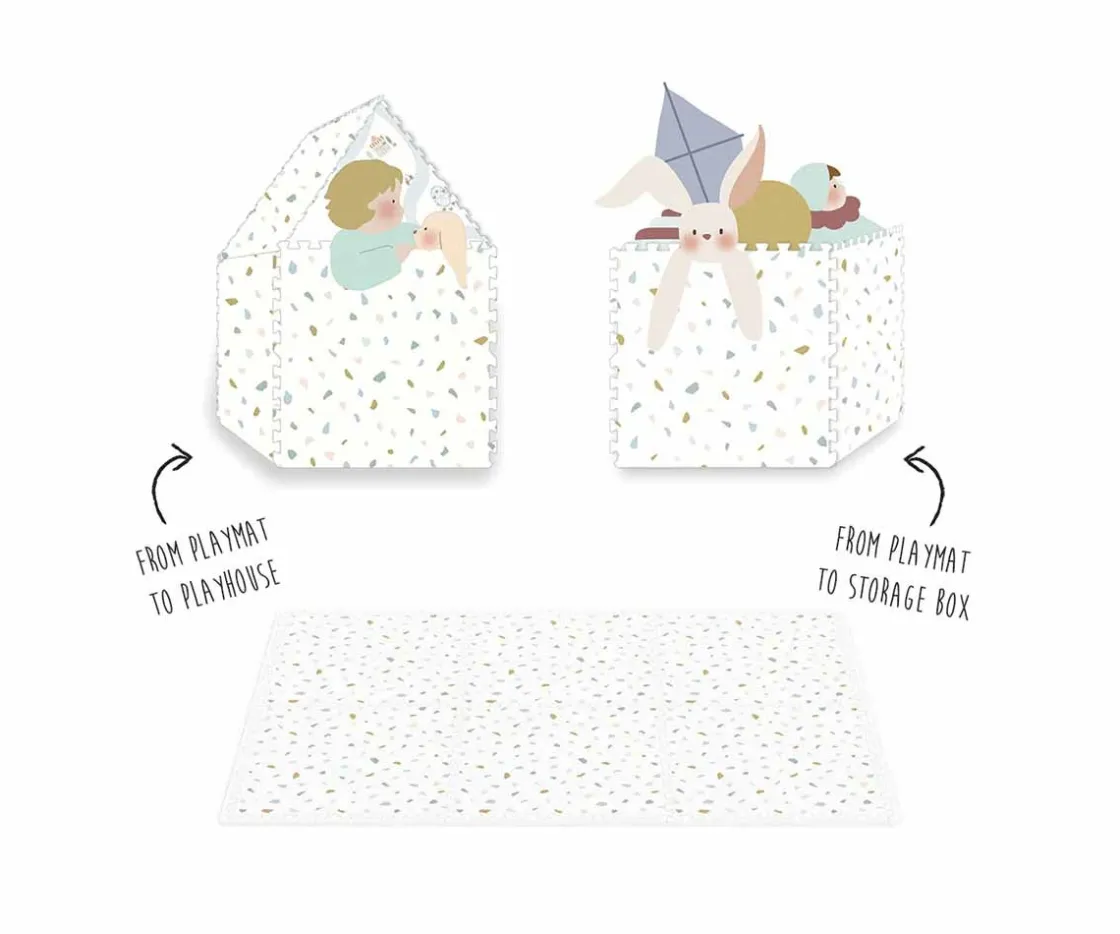 Niños Play & Go Alfombra de Juegos Tiloo Puzzle Village