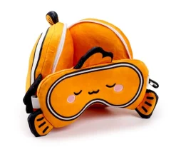 puckator Almohada de Viaje con Antifaz Relaxeazzz Adoramals Finley el Pez Payaso^ Cojines Infantiles
