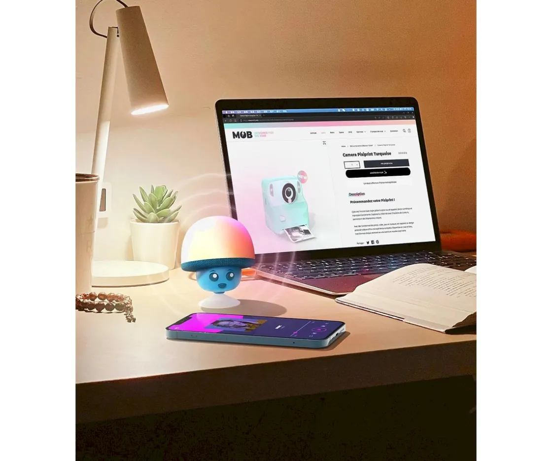 Niños MOB Altavoz Bluetooth Mega Mush Bleu