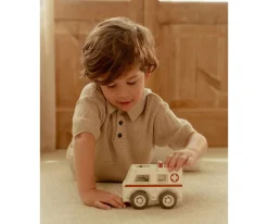 Niños Little Dutch Ambulancia de Madera FSC
