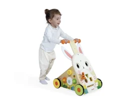 Niños Janod Andador de Actividades Conejo de Madera