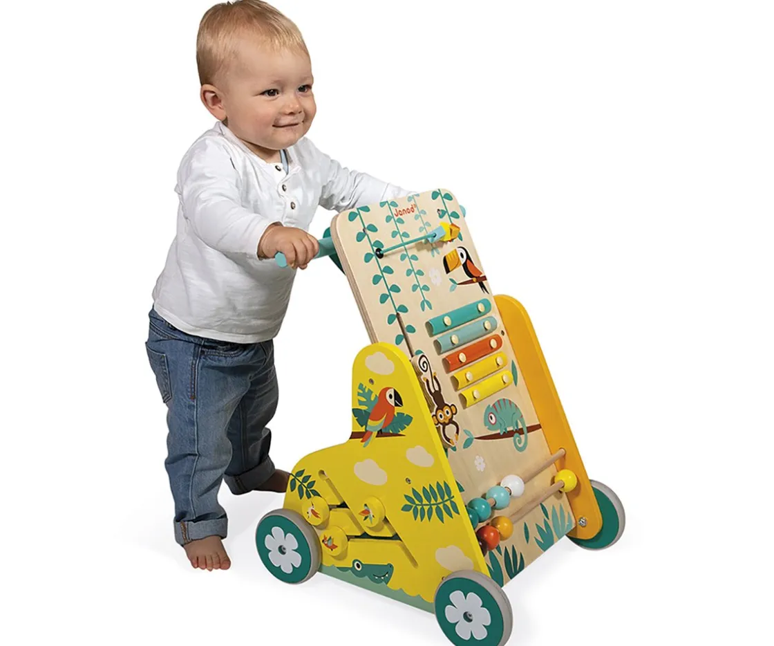 Janod Andador de Actividades Tropik^Niños Juguetes Para Niños De Un Año