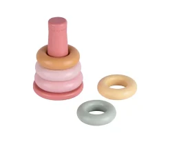 Niños Little Dutch Anillos Apilables Rosa