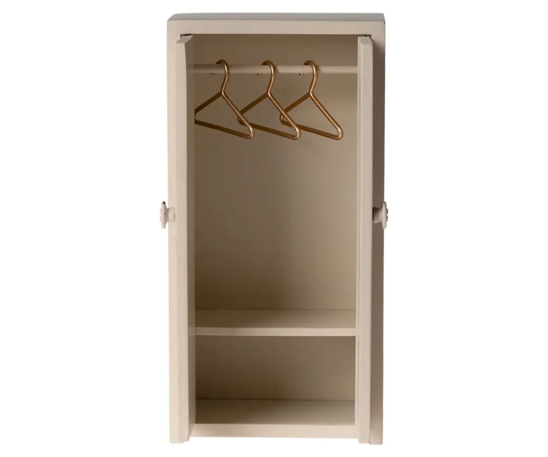Maileg Armario de Madera Crema Ratón^Niños Casa De Muñecas De Madera