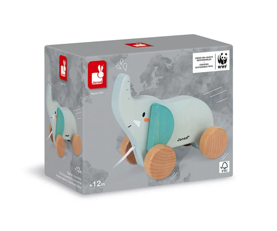 Niños Janod Arrastre Elefante